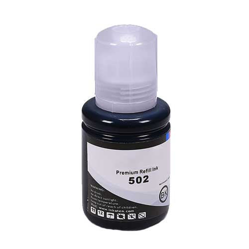 Compatible Epson T502 (T502120-S, T502220-S, T502320-S, T502420-S) Refill Ink Bottle 4 Colors (Black, Cyan, Magenta, Yellow)