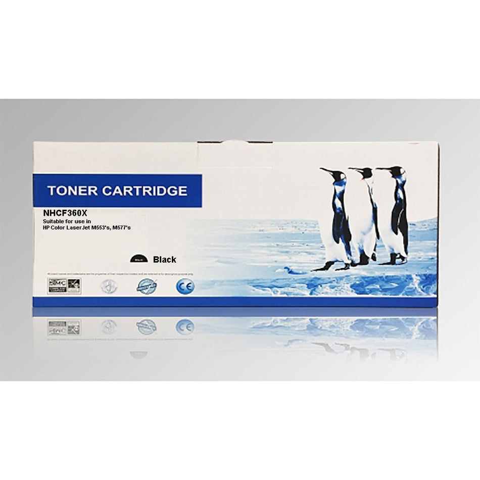 Compatible HP 508X (CF360X CF361X CF363X CF362X) Color Toner cartridge