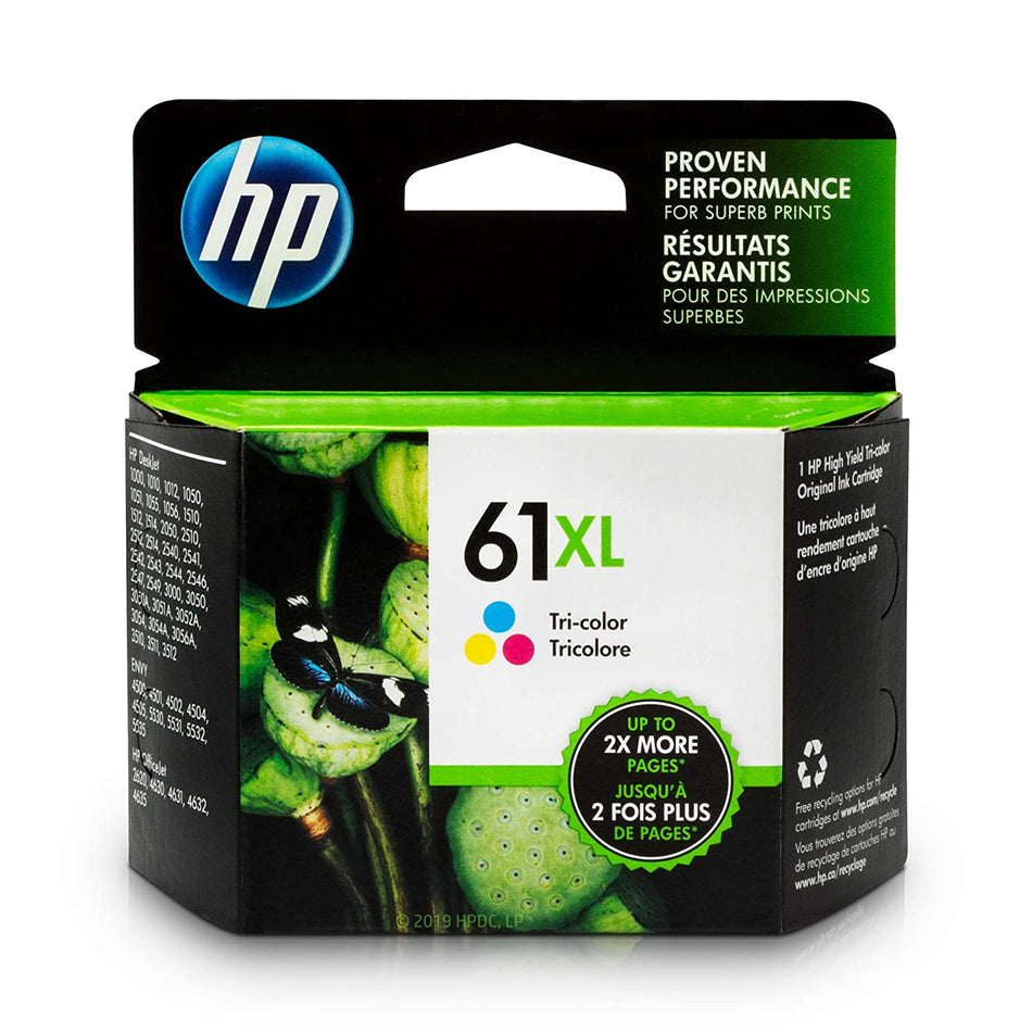 Genuine HP 61XL Tri-Color High Yield Ink Cartridge CH564W CH564WN