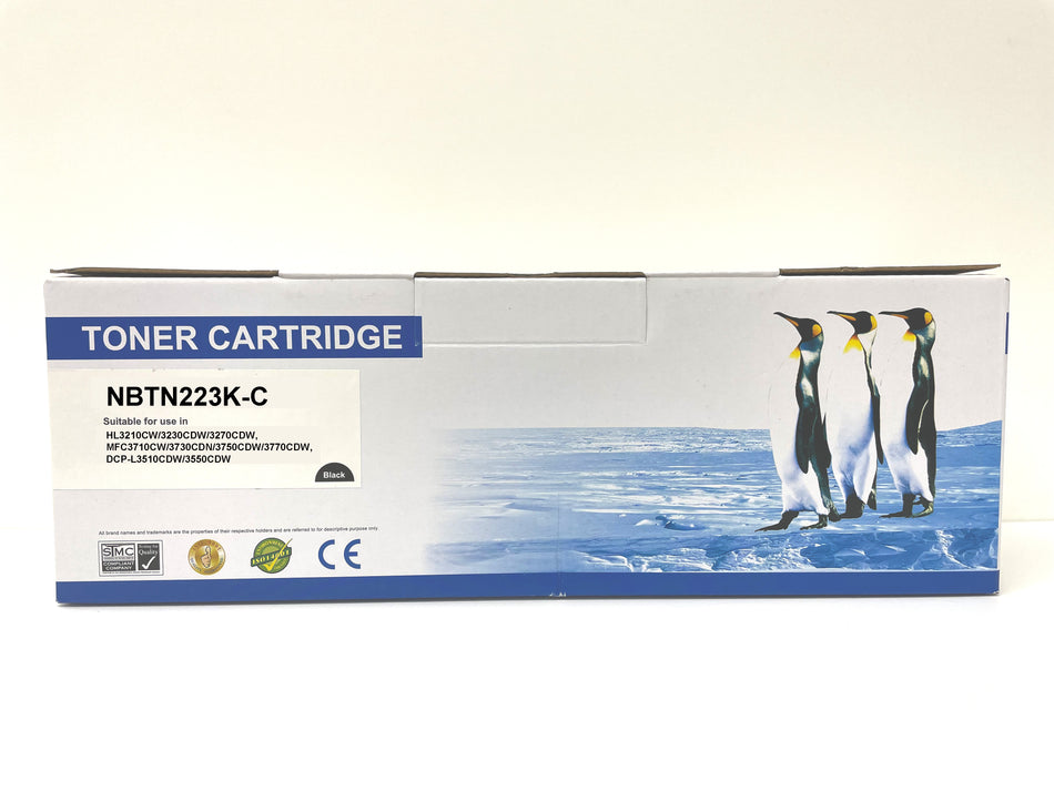Compatible Brother TN-223 TN223 (TN223BK TN223C TN223M TN223Y) Color Toner Cartridges